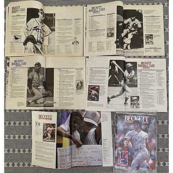 Lot of 6 Beckett Baseball Card Monthly Magazines 1988-1994 Rickey Henderson Bo - Picture 5 of 6